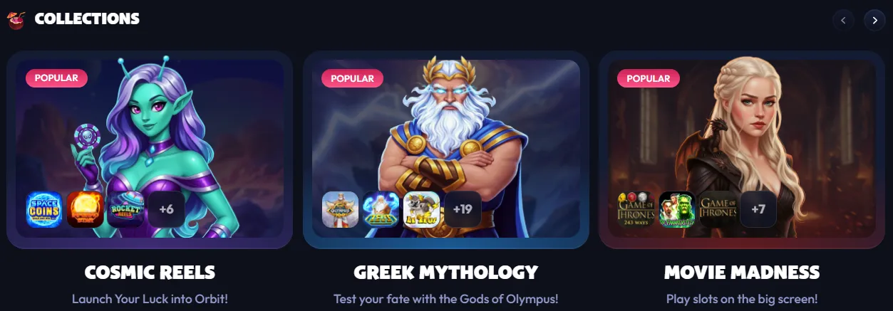 seven casino collections