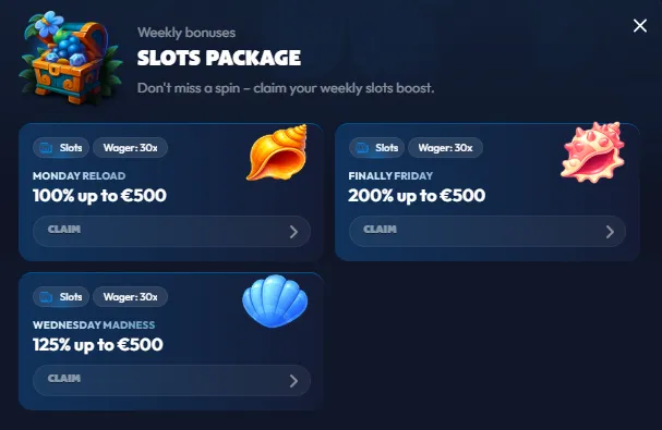 seven casino weekly bonuses