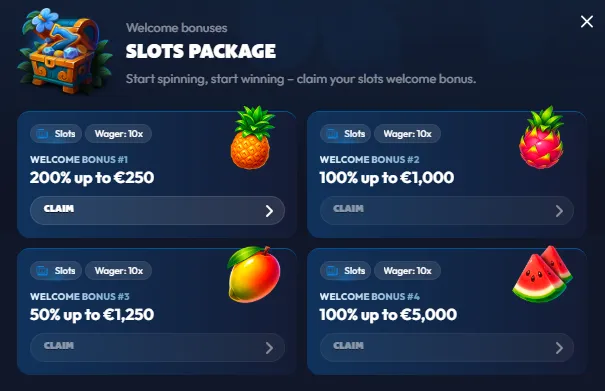 seven casino welcome bonuses